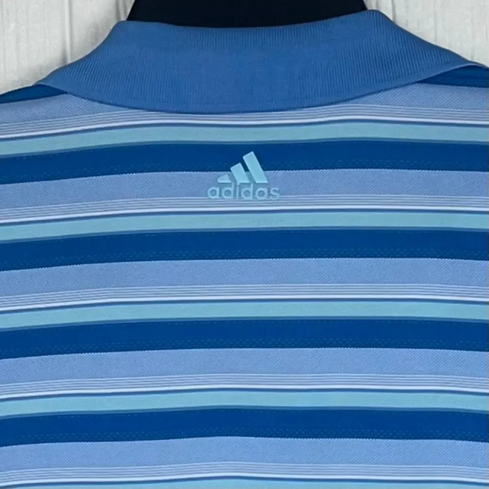 Adidas Polo shirt men’s 2XL Polo Climacool polyester/spandex blend Blue